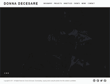 Tablet Screenshot of donnadecesare.com